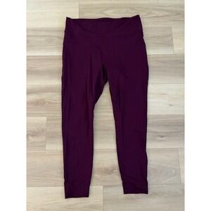Fabletics Motion365 High Waisted‎ Leggings Burgundy Plus Size 4X Athletic